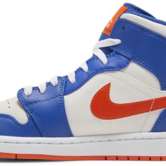 Nike AIR JORDAN  Blue and Orange High-Top Sneakers SIZE 18 - Picture 3 of 7